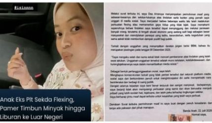 Dea, Anak Pejabat Gayo Lues yang Viral Melenturkan, Minta Maaf, Akui Salah dan Hapus Postingan