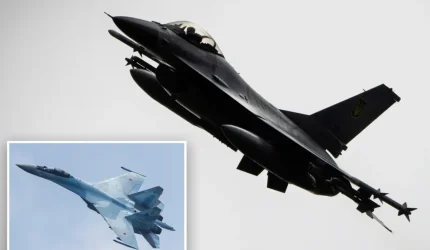 Pesawat tempur F-16 Ukraina membuat sejarah dalam menyerang jet Su-35 Rusia