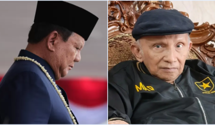 Amien Rais: Hampir Dua Tahun Berkuasa, Prabowo Gagal Taklukkan Oligarki
