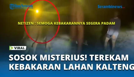 Bocah Rekam Sosok Misterius di Tengah Kebakaran Lahan Palangka Raya!