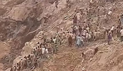 Detik-detik Longsor di Tambang Emas, Membumikan Ratusan Orang Sekaligus