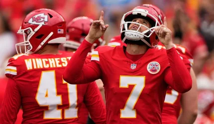 Gol lapangan Harrison Butker dari jarak 69 yard menunjukkan kontroversi skor besar terbaru NFL