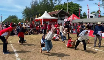 Lomba Masak Kuah Pliek U hingga Bazar, HUT ke-81 RI di Meunasah Papeun Aceh Besar Berlangsung Meriah
