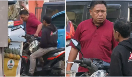 Mobil Tabrak, Sopir Alphard yang Sombong Tabrak Sepeda Motor Ojol Lansia Pakai Batu