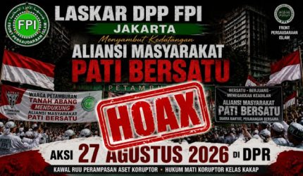 Novel Bamukmin Peringatkan Bahayanya Pertarungan Sebelum Aksi pada 27 Agustus