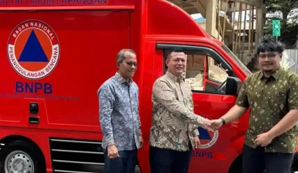 Pemkab Aceh Utara Terima Bantuan Mobil Dapur Umum Lapangan dari BNPB