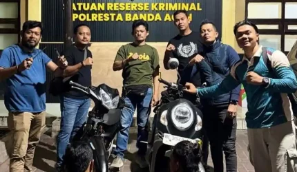 Polresta Banda Aceh Tangkap Maling Motor, Ditemukan Sabu dan Ganja dalam Bagasi