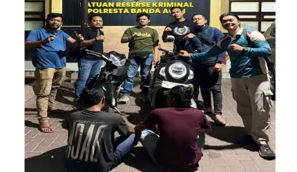 Rampas Motor Warga Banda Aceh, Dua Pelaku Dibekuk Polisi, Sabu dan Ganja Ditemukan