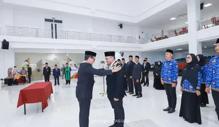 Rektor UTU Lantik Prof Iskandar Abdul Samad sebagai Kepala LPMPP